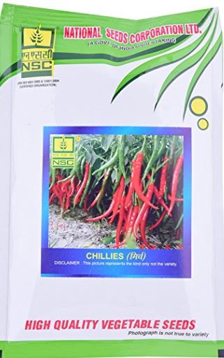 NSC CHILLI(मिर्च)-Pusa Jwala-50gm( This Price include Procurement & Handling )