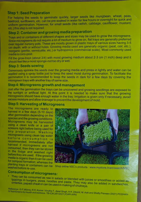 NSC Microgreens Grow Kit